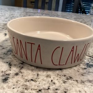 🌸🎄Rae Dunn Small “Santa Claws” Cat/Pet Dish, NEW